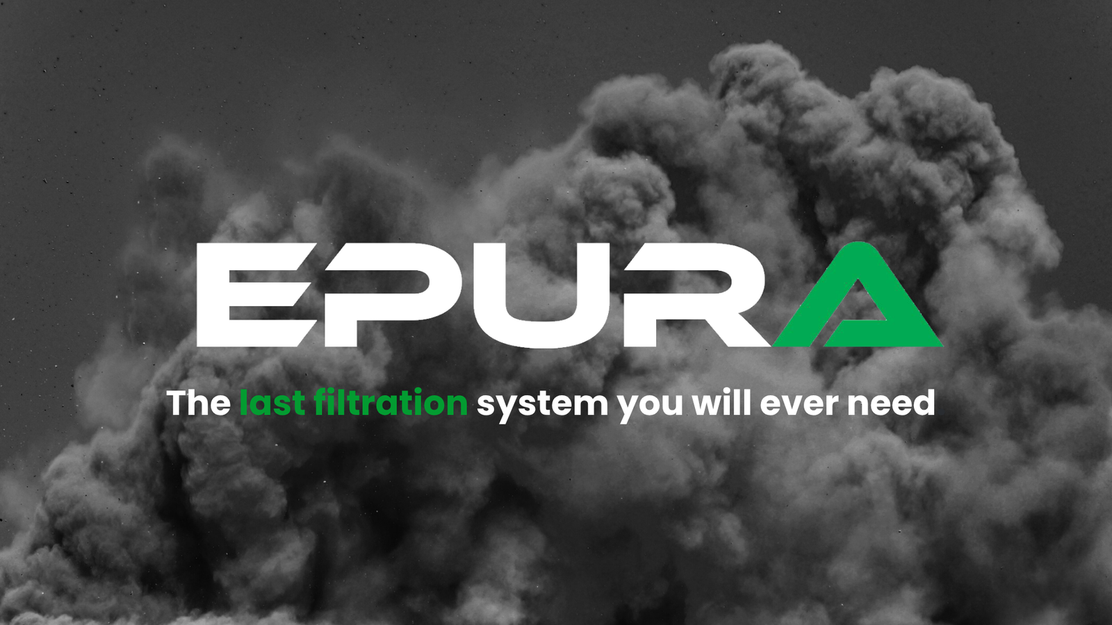 epura logo dust black and white